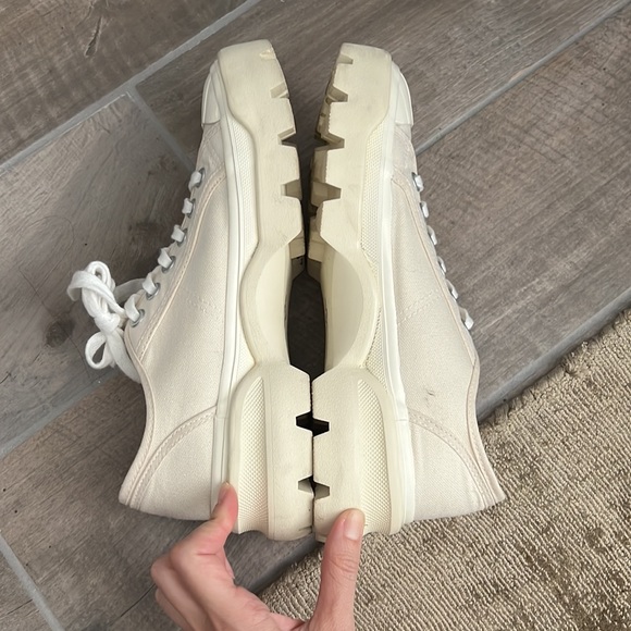 SOLD- H&M Platform Canvas Sneakers - Picture 4 of 6